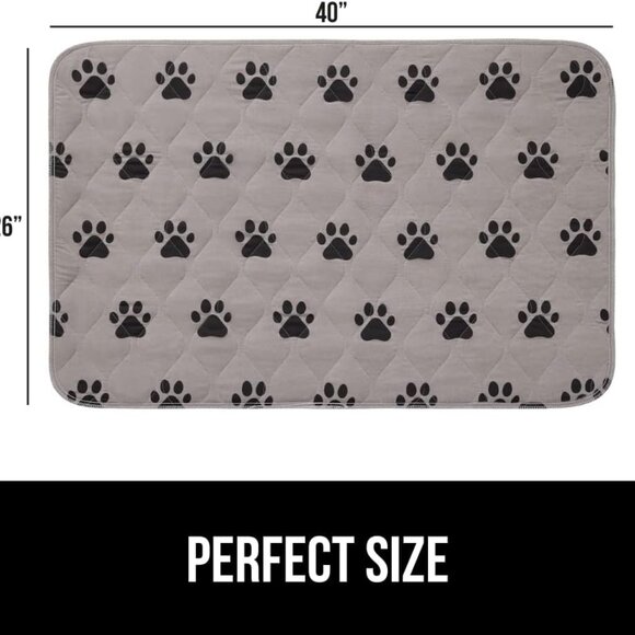 Washable Puppy Pads, 40x26, Slip Resistant Dog Crate Mat, Waterproof Cloth Pee P - Picture 9 of 9